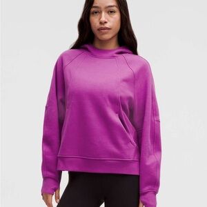 Lululemon Vivid Plum Scuba Oversized Side Slit Hoodie
